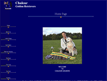 Tablet Screenshot of chaleurgoldens.com